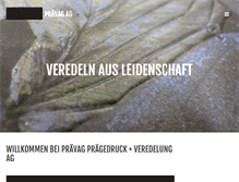 Tablet Screenshot of praevag.ch